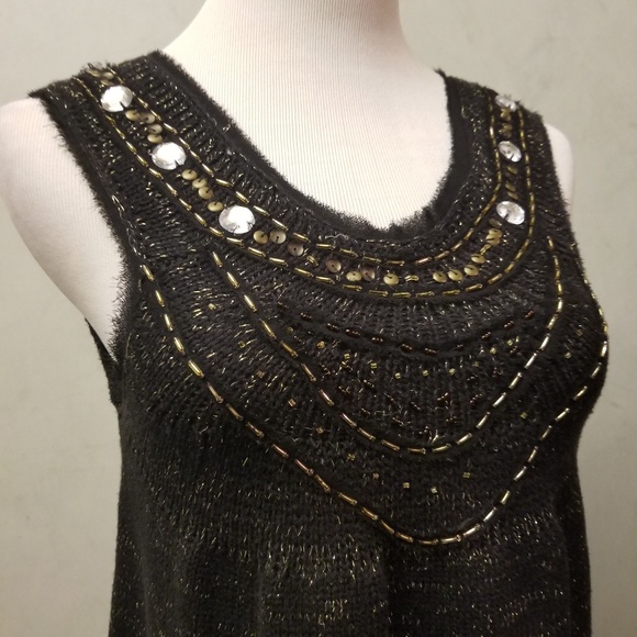 Vivienne Tam Sweater beaded sleeveless dress (M29) - Picture 4 of 6